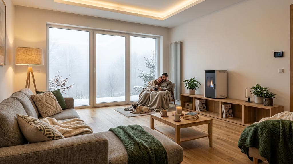 Caldera de gas instalada en una vivienda de Vilagarcía de Arousa