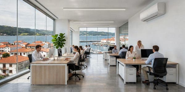 Instalación de calefacción en oficinas de Vilagarcía de Arousa